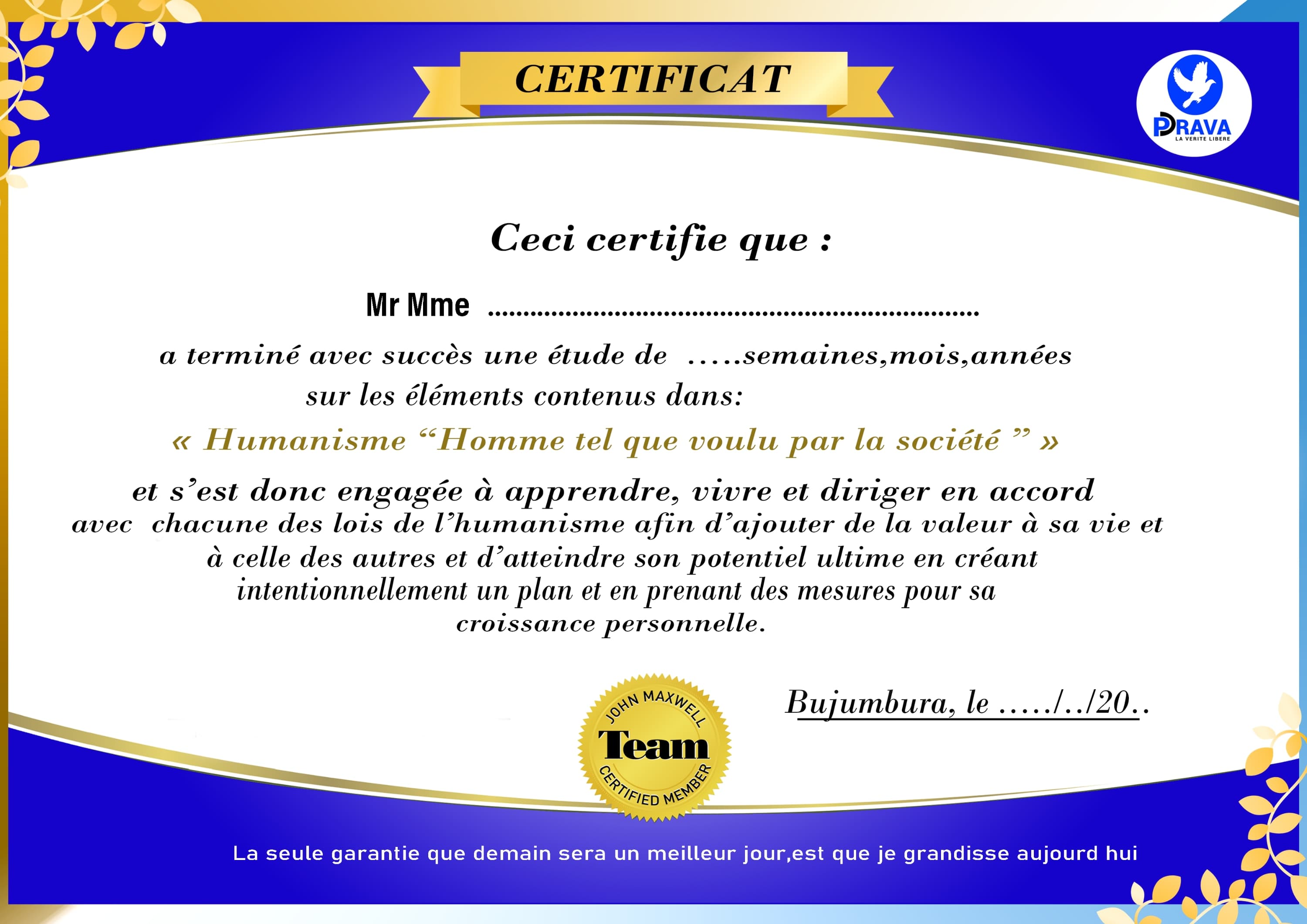 Certificat